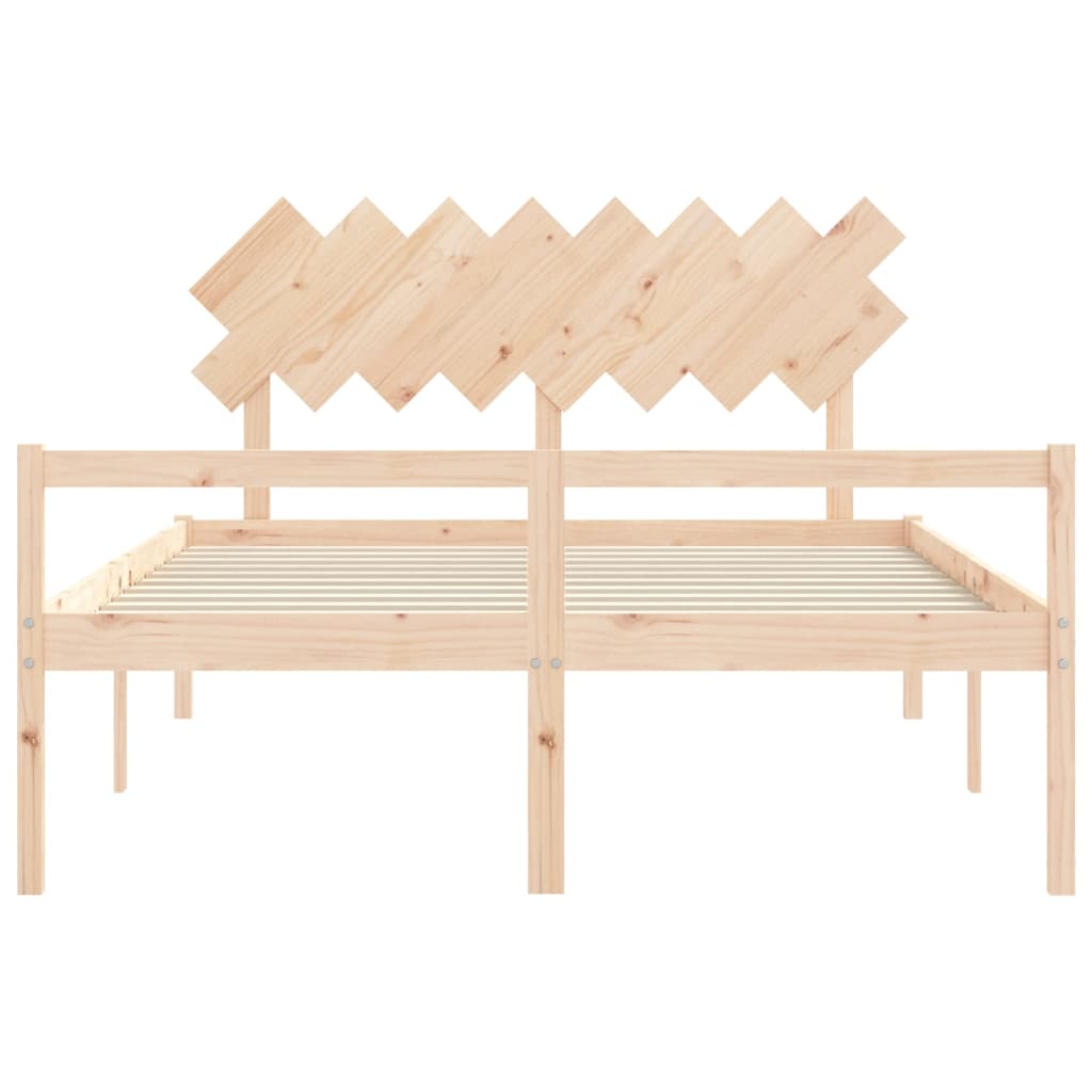 Senior Bed without Mattress 160x200 cm Solid Wood