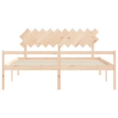Senior Bed without Mattress 200x200 cm Solid Wood