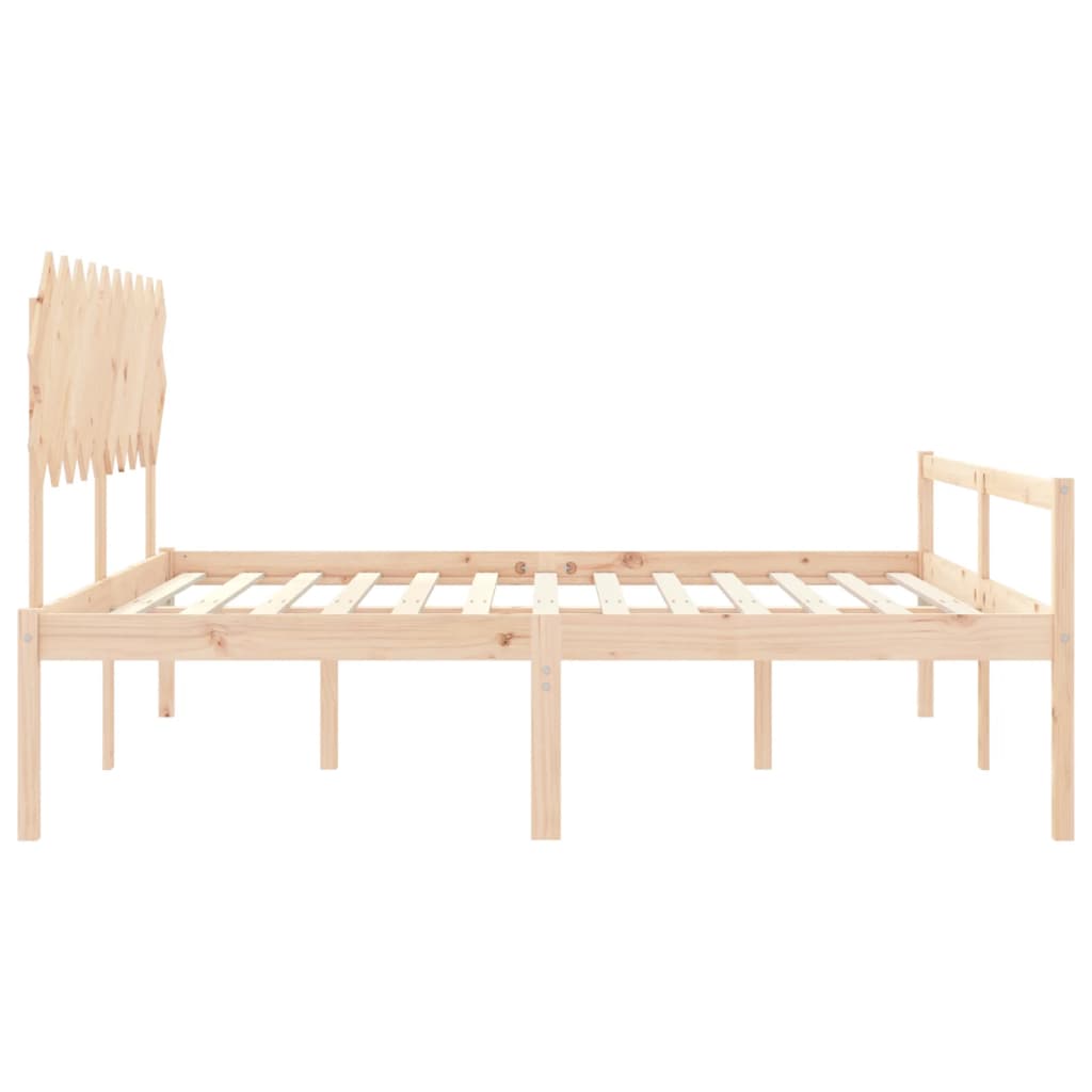 Senior Bed without Mattress 200x200 cm Solid Wood