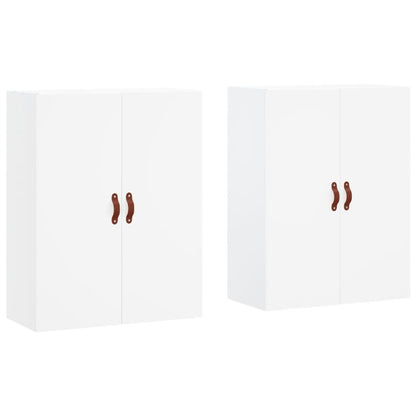Wall Mounted Cabinets 2 pcs White 69,5x34x90 cm
