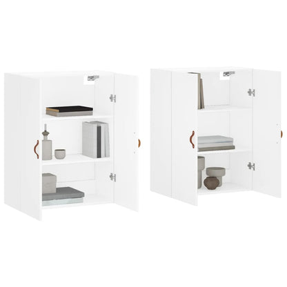 Wall Mounted Cabinets 2 pcs White 69,5x34x90 cm