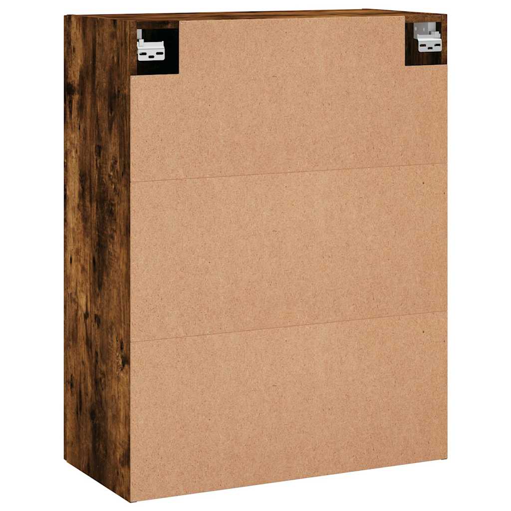 Wall Mounted Cabinets 2 pcs Smoked Oak 69,5x34x90 cm