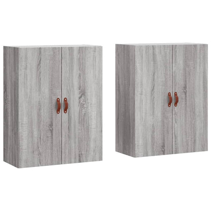Wall Mounted Cabinets 2 pcs Grey Sonoma 69,5x34x90 cm
