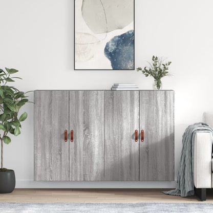 Wall Mounted Cabinets 2 pcs Grey Sonoma 69,5x34x90 cm