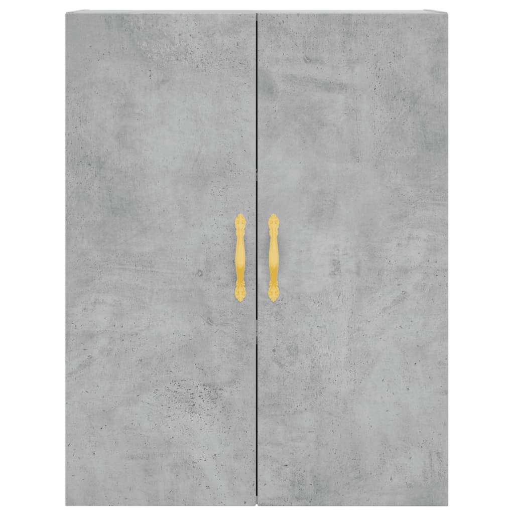 Wall Mounted Cabinets 2 pcs Concrete Grey 69,5x34x90 cm