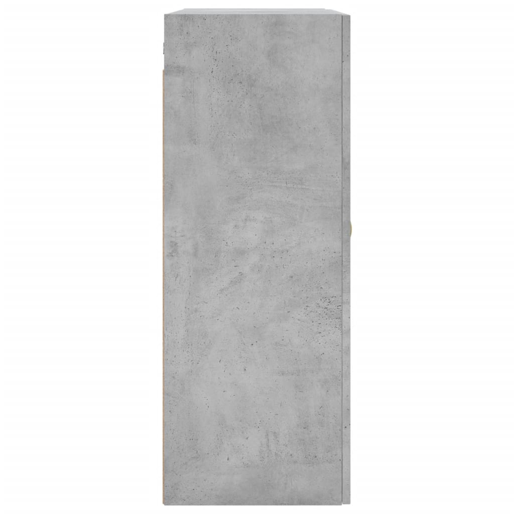 Wall Mounted Cabinets 2 pcs Concrete Grey 69,5x34x90 cm