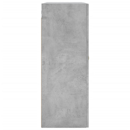Wall Mounted Cabinets 2 pcs Concrete Grey 69,5x34x90 cm