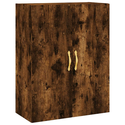Wall Mounted Cabinets 2 pcs Smoked Oak 69,5x34x90 cm