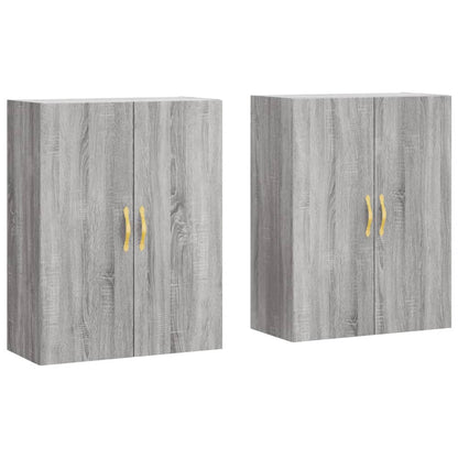Wall Mounted Cabinets 2 pcs Grey Sonoma 69,5x34x90 cm