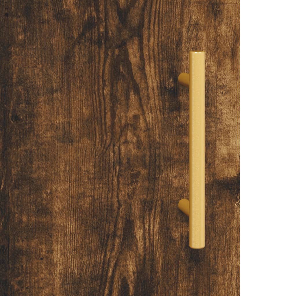 Wall Mounted Cabinets 2 pcs Smoked Oak 69,5x34x90 cm