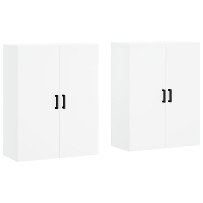 Wall Mounted Cabinets 2 pcs White 69.5x34x90 cm
