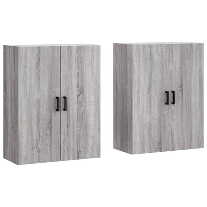 Wall Mounted Cabinets 2 pcs Grey Sonoma 69,5x34x90 cm