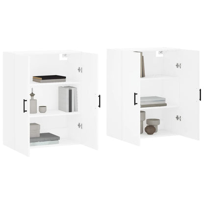Wall Mounted Cabinets 2 pcs White 69,5x34x90 cm