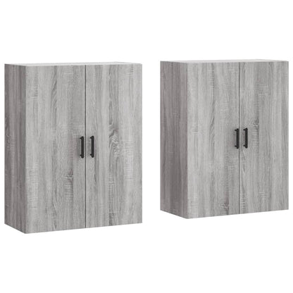 Wall Mounted Cabinets 2 pcs Grey Sonoma 69,5x34x90 cm