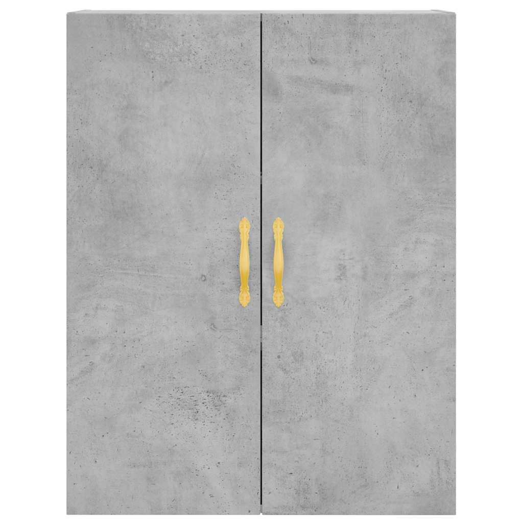 Highboard Concrete Grey 69.5x34x180 cm Engineered Wood