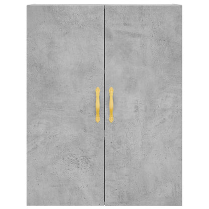 Highboard Concrete Grey 69.5x34x180 cm Engineered Wood