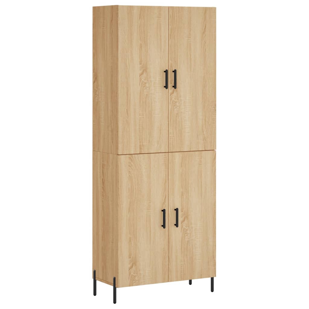 Highboard Sonoma Oak 69.5x34x180 cm Engineered Wood