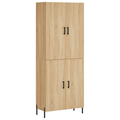 Highboard Sonoma Oak 69.5x34x180 cm Engineered Wood