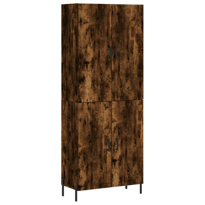 Highboard Smoked Oak 69,5x34x180 cm Engineered Wood