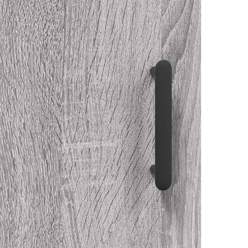 Highboard Grey Sonoma 69,5x34x180 cm Engineered Wood