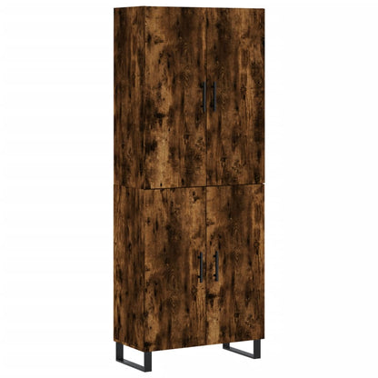 Highboard Smoked Oak 69.5x34x180 cm Engineered Wood
