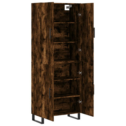 Highboard Smoked Oak 69.5x34x180 cm Engineered Wood