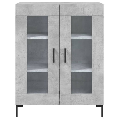 Highboard Concrete Grey 69,5x34x180 cm Engineered Wood