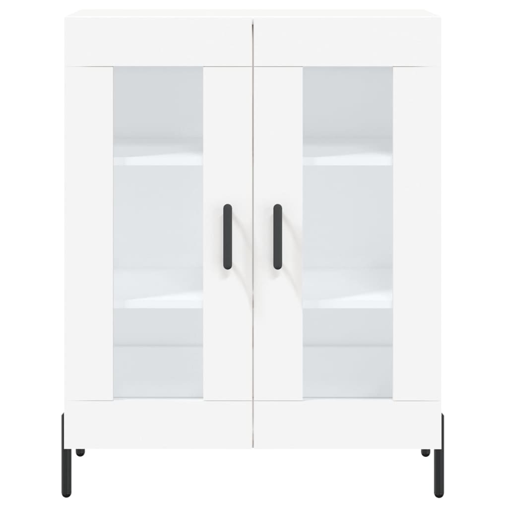 Highboard White 69,5x34x180 cm Engineered Wood