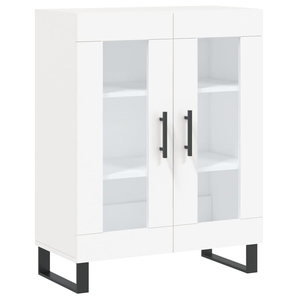 Highboard White 69,5x34x180 cm Engineered Wood