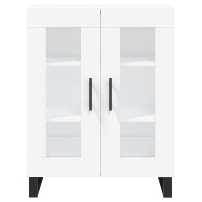Highboard White 69,5x34x180 cm Engineered Wood