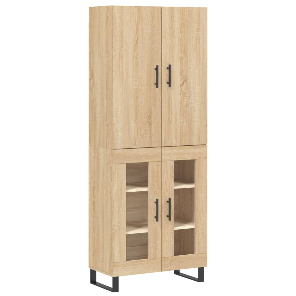 Highboard Sonoma Oak 69,5x34x180 cm Engineered Wood