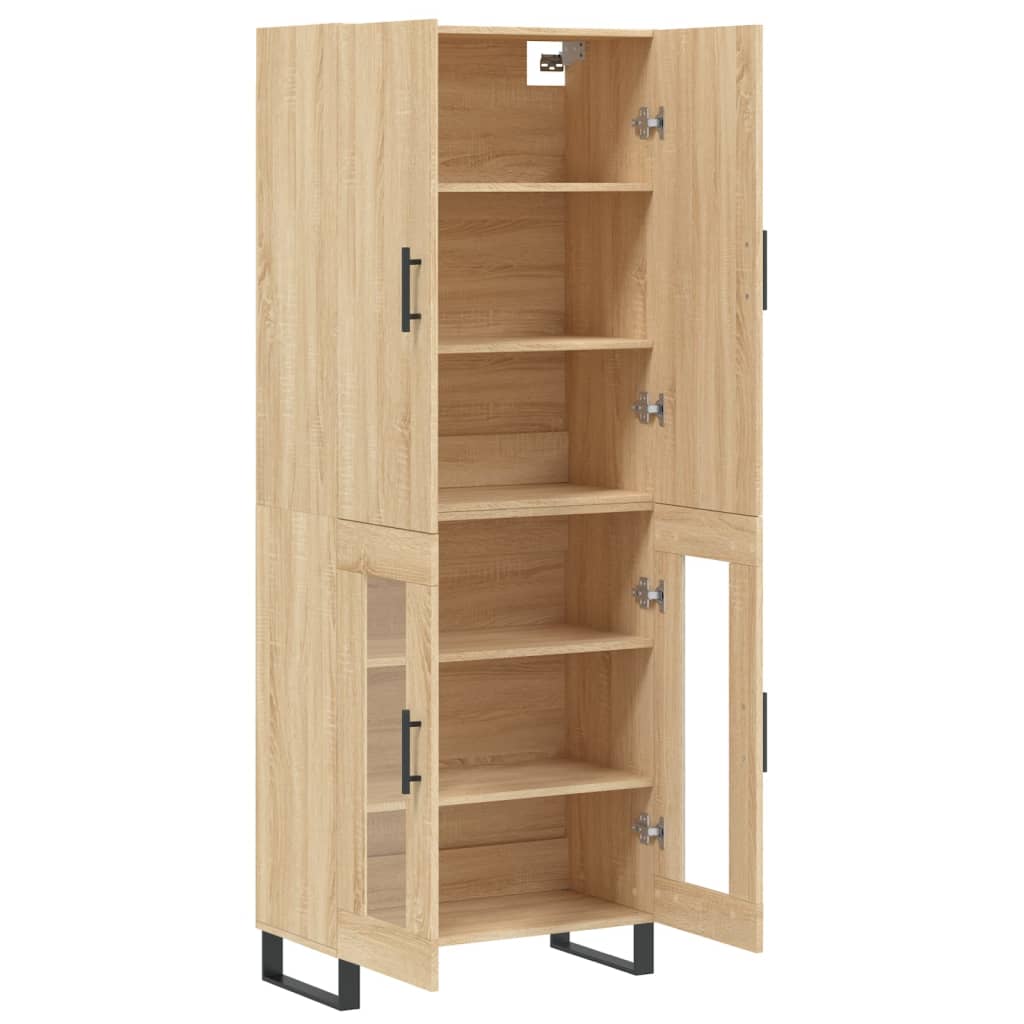 Highboard Sonoma Oak 69,5x34x180 cm Engineered Wood