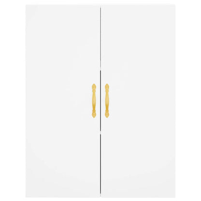 Highboard White 69.5x34x180 cm Engineered Wood