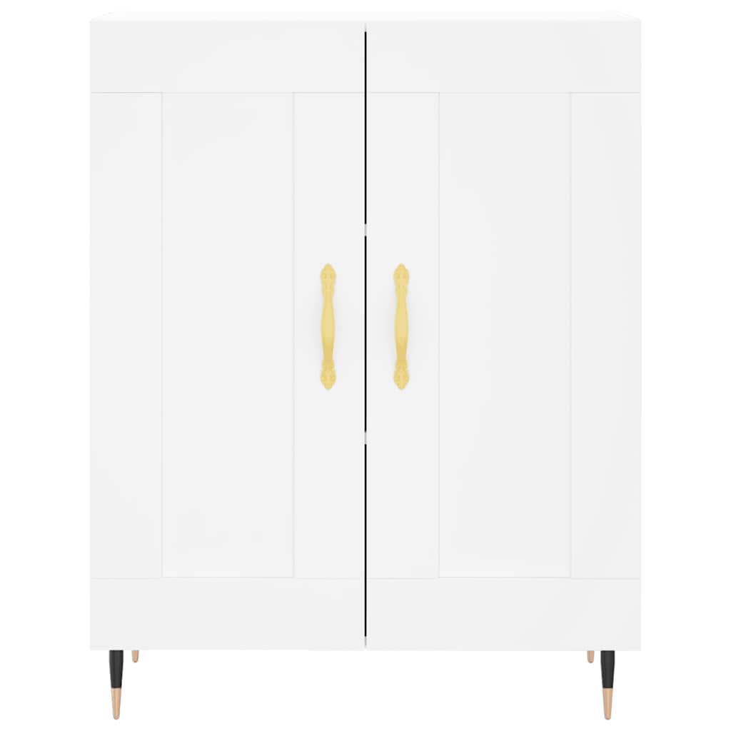 Highboard White 69.5x34x180 cm Engineered Wood