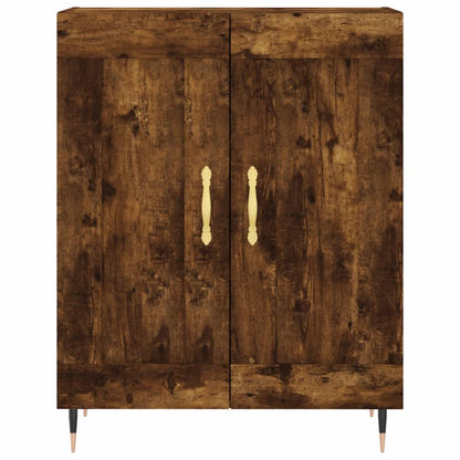 Highboard Smoked Oak 69.5x34x180 cm Engineered Wood