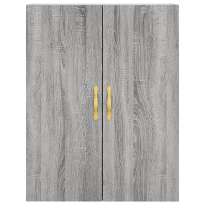 Highboard Grey Sonoma 69.5x34x180 cm Engineered Wood