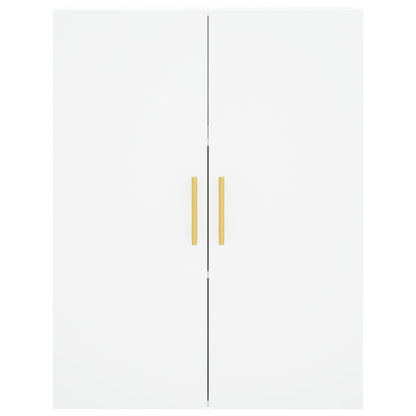 Highboard White 69,5x34x180 cm Engineered Wood
