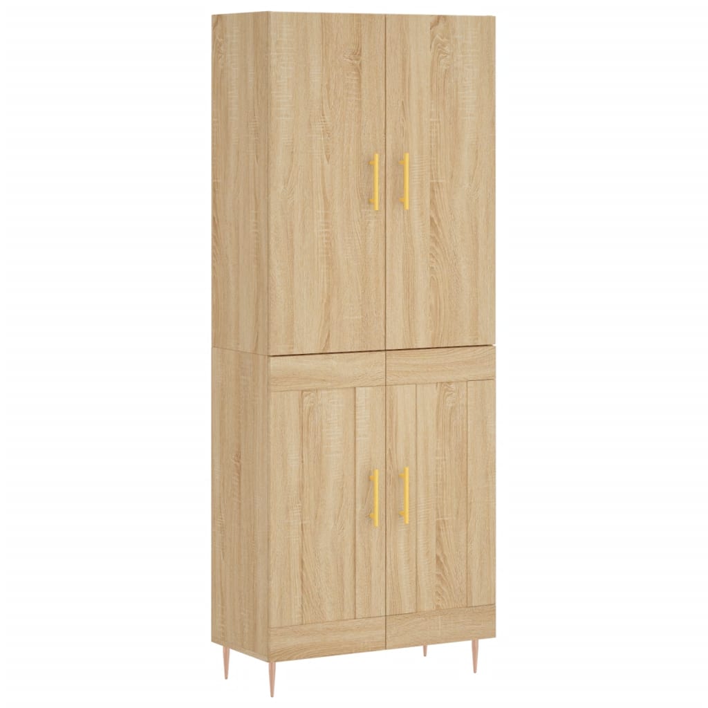 Highboard Sonoma Oak 69,5x34x180 cm Engineered Wood