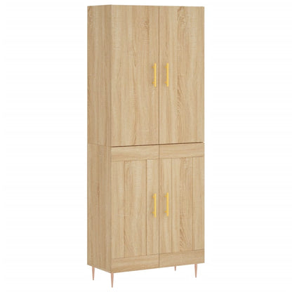 Highboard Sonoma Oak 69,5x34x180 cm Engineered Wood