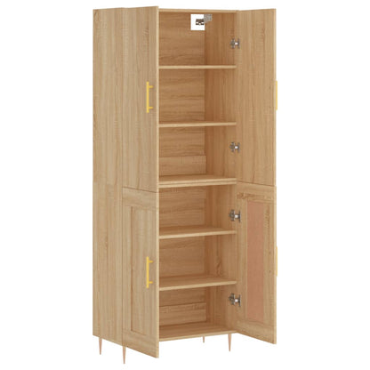 Highboard Sonoma Oak 69,5x34x180 cm Engineered Wood