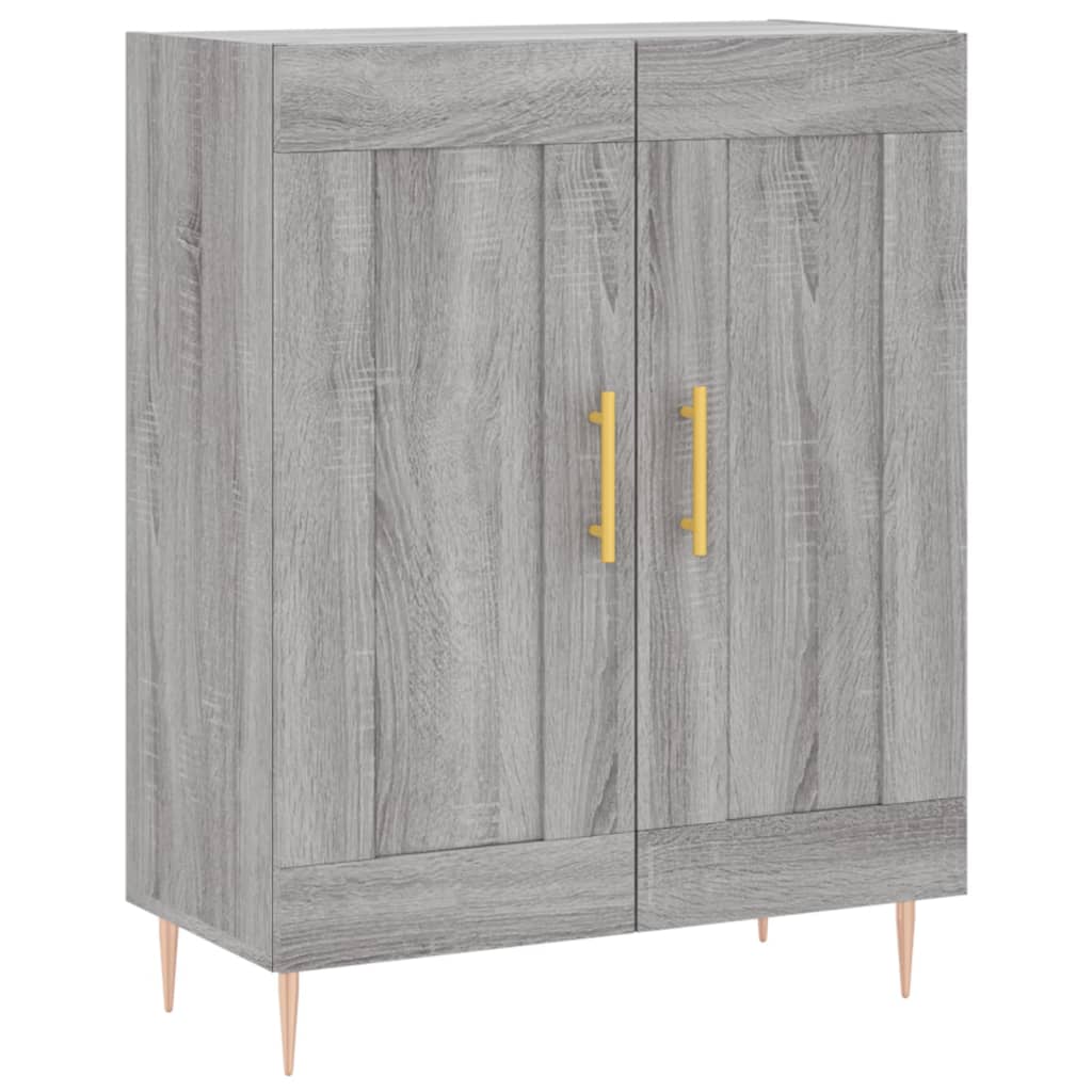 Highboard Grey Sonoma 69,5x34x180 cm Engineered Wood