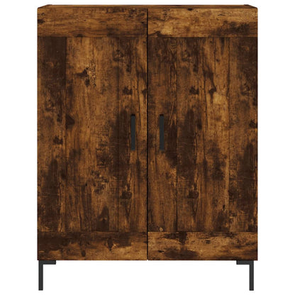 Highboard Smoked Oak 69,5x34x180 cm Engineered Wood