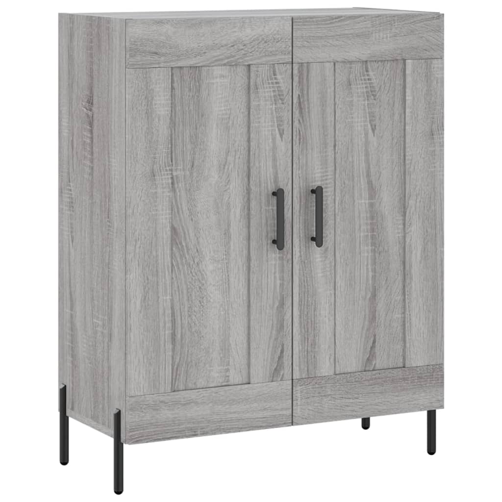 Highboard Grey Sonoma 69,5x34x180 cm Engineered Wood