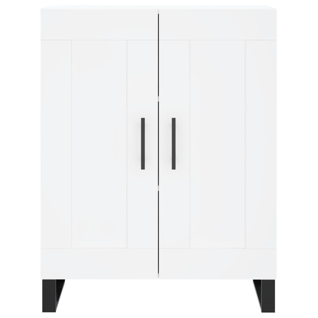 Highboard White 69.5x34x180 cm Engineered Wood
