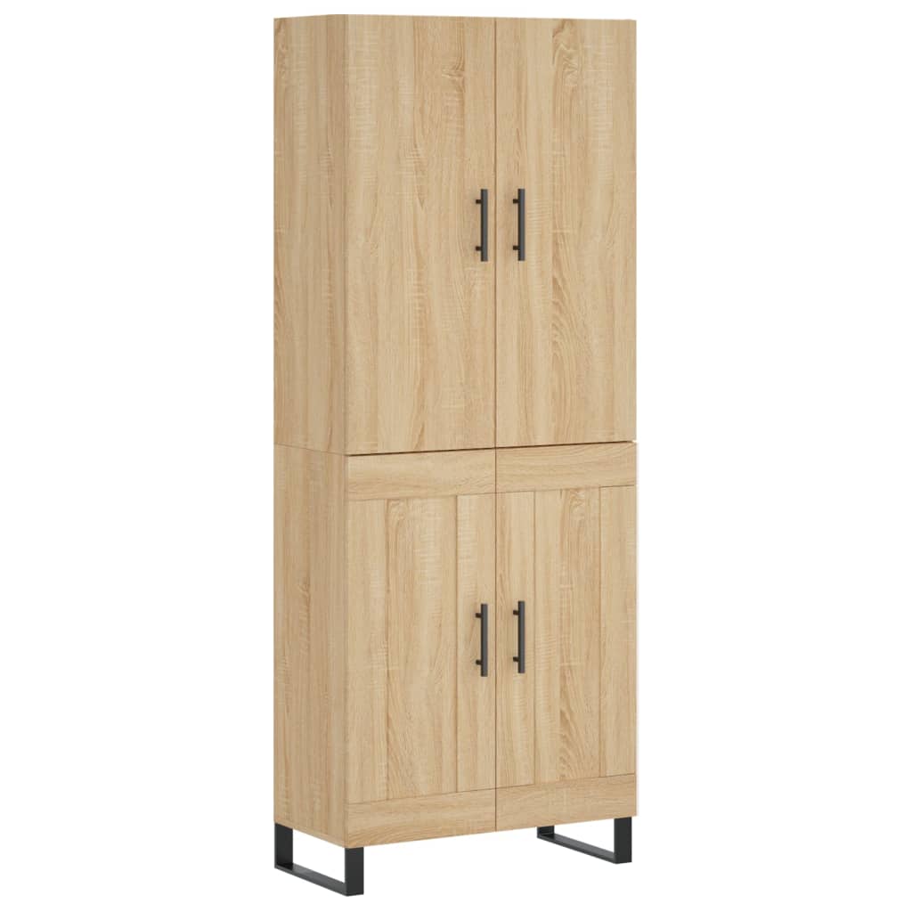 Highboard Sonoma Oak 69,5x34x180 cm Engineered Wood