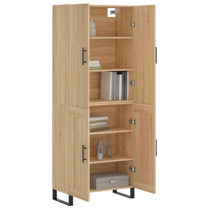 Highboard Sonoma Oak 69,5x34x180 cm Engineered Wood