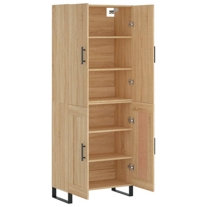 Highboard Sonoma Oak 69,5x34x180 cm Engineered Wood