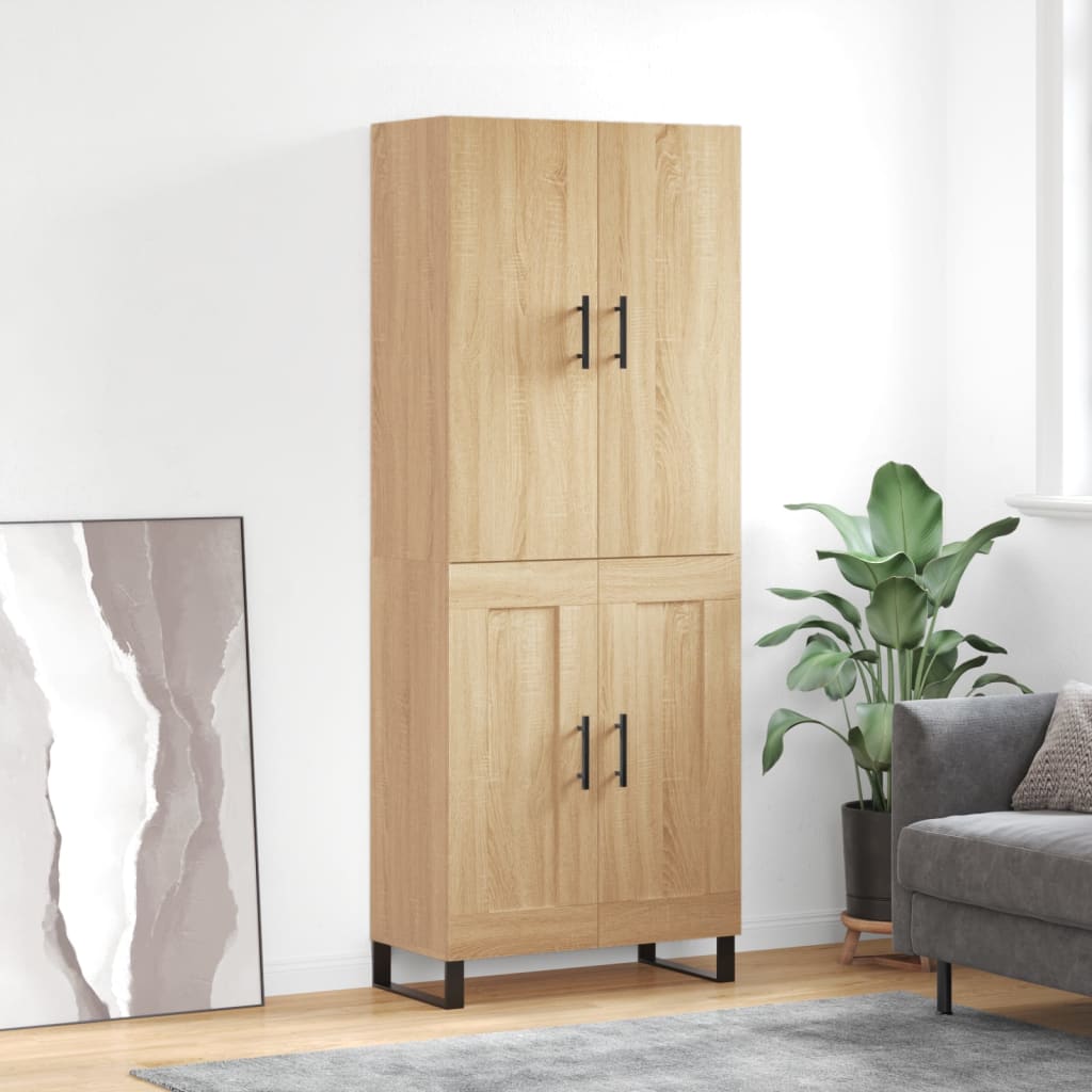 Highboard Sonoma Oak 69,5x34x180 cm Engineered Wood