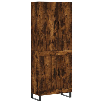 Highboard Smoked Oak 69,5x34x180 cm Engineered Wood