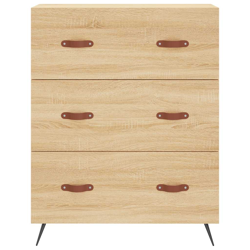 Highboard Sonoma Oak 69.5x34x180 cm Engineered Wood